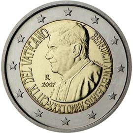 монета 2 евро 2007 va
