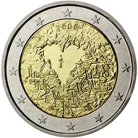 монета 2 евро 2008 Финляндия монета 2 евро 2008 Финляндия