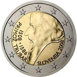 монета 2 евро 2008 Slovenia