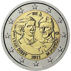 монета 2 евро 2011 be монета 2 евро 2011 be