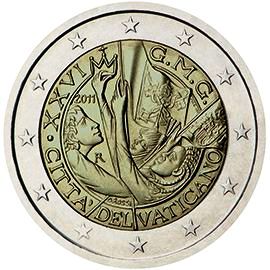 монета 2 евро 2011 va монета 2 евро 2011 va