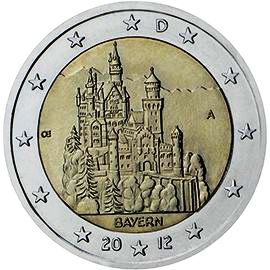 монета 2 евро 2012 de монета 2 евро 2012 de