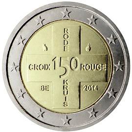 монета 2 евро 2014 Бельгия_Cross монета 2 евро 2014 Бельгия_Cross