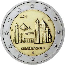 монета 2 евро 2014 Германия_Niedersachsen монета 2 евро 2014 Германия_Niedersachsen