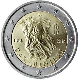 монета 2 евро 2014 Italy монета 2 евро 2014 Italy