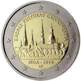 монета 2 евро 2014 Latvia монета 2 евро 2014 Latvia