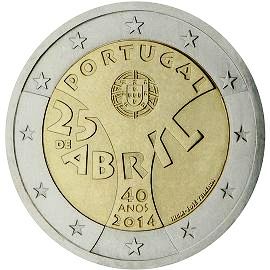 монета 2 евро 2014 Portugal монета 2 евро 2014 Portugal