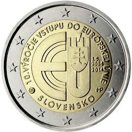 монета 2 евро 2014 Slovakia монета 2 евро 2014 Slovakia