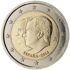 монета 2 евро 2014 Spain_Head монета 2 евро 2014 Spain_Head