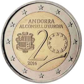 монета 2 евро 2014 andorra_council монета 2 евро 2014 andorra_council