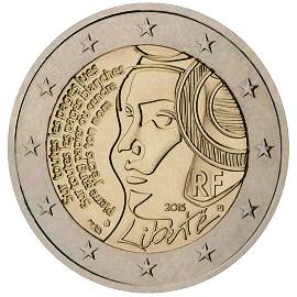 монета 2 евро 2015 France_Liberte монета 2 евро 2015 France_Liberte