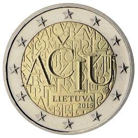 монета 2 евро 2015 lithuania монета 2 евро 2015 lithuania