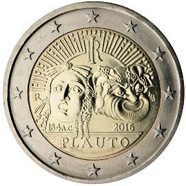 монета 2 евро 2016 italy_plauto_270 монета 2 евро 2016 italy_plauto_270