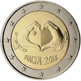 монета 2 евро 2016 malta_solidarity монета 2 евро 2016 malta_solidarity