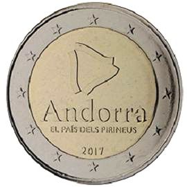 монета 2 евро 2017 Andorra_pyrenean монета 2 евро 2017 Andorra_pyrenean