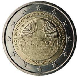 монета 2 евро 2017 Cyprus_Paphos монета 2 евро 2017 Cyprus_Paphos