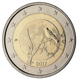 монета 2 евро 2017 Финляндия_Nature монета 2 евро 2017 Финляндия_Nature