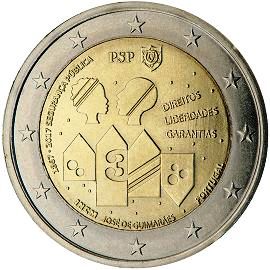 монета 2 евро 2017 Portugal_public_security монета 2 евро 2017 Portugal_public_security