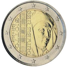 монета 2 евро 2017 san_marino_giotto монета 2 евро 2017 san_marino_giotto