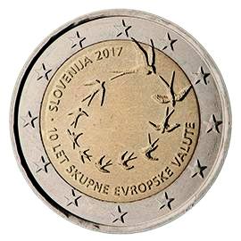 монета 2 евро 2017 slovenia_anniversary монета 2 евро 2017 slovenia_anniversary