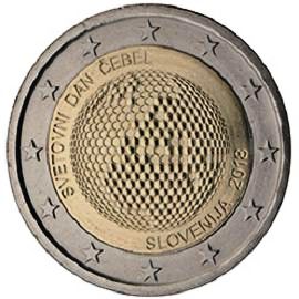 монета 2 евро 2018 slovenia_bee монета 2 евро 2018 slovenia_bee