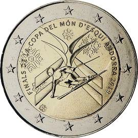 монета 2 евро 2019 ad_Skiwldcup монета 2 евро 2019 ad_Skiwldcup