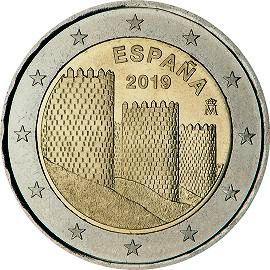 монета 2 евро 2019 es_Avila монета 2 евро 2019 es_Avila