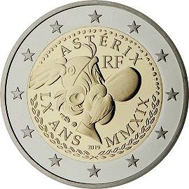 монета 2 евро 2019 fr_60annivAsterix монета 2 евро 2019 fr_60annivAsterix