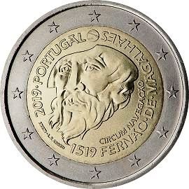 монета 2 евро 2019 pt_Fernao_De_Magalhaes монета 2 евро 2019 pt_Fernao_De_Magalhaes