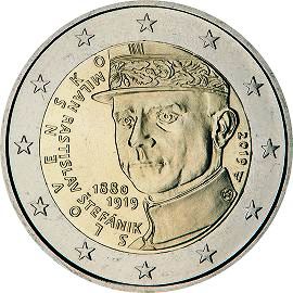 монета 2 евро 2019 sk_100annivdeathMRS монета 2 евро 2019 sk_100annivdeathMRS