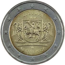 монета 2 евро 2020 lt_aucksta монета 2 евро 2020 lt_aucksta