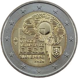 монета 2 евро 2020 sk_anniversary_oecd монета 2 евро 2020 sk_anniversary_oecd