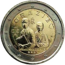 монета 2 евро 2021 it_grazie монета 2 евро 2021 it_grazie