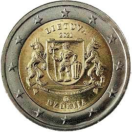 монета 2 евро 2021 lt_3q монета 2 евро 2021 lt_3q