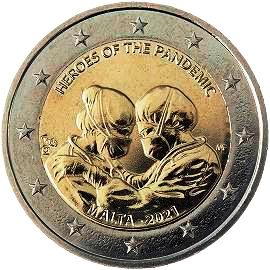 монета 2 евро 2021 mt_june монета 2 евро 2021 mt_june