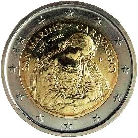 монета 2 евро 2021 sm_march монета 2 евро 2021 sm_march