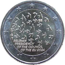 Бельгия 2 евро 2024 Бельгия 2 евро 2024