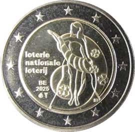 Бельгия 2 евро 2025 Бельгия 2 евро 2025