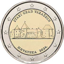 Эстония 2 евро 2024 Хорватия 2 евро 2024