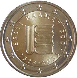 Эстония 2 евро 2025 Эстония 2 евро 2025