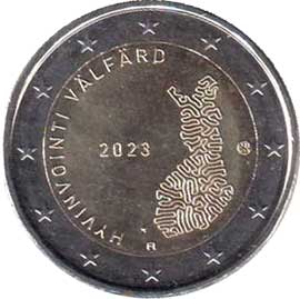 Франция 2 евро 2023 Финляндия 2 евро 2023