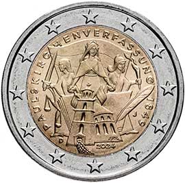 2 евро 2024 Германия 2 евро 2024