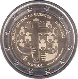 Мальта 2 евро 2023 Португалия 2 евро 2023