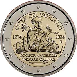 Ватикан 2 евро 2024 Ватикан 2 евро 2024