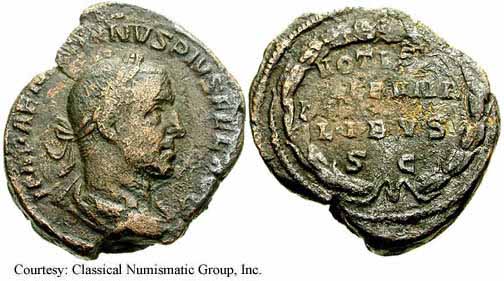 монета Древнего Рима