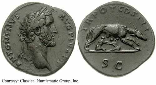 монета Древнего Рима