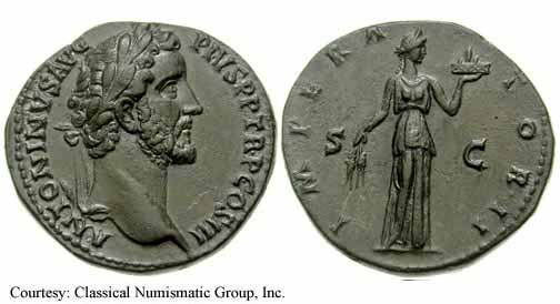 монета Древнего Рима