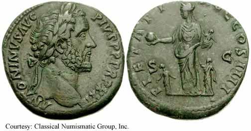 монета Древнего Рима