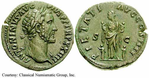 монета Древнего Рима