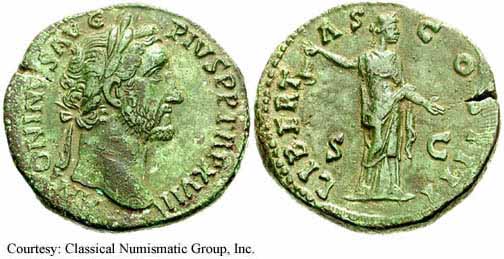 монета Древнего Рима